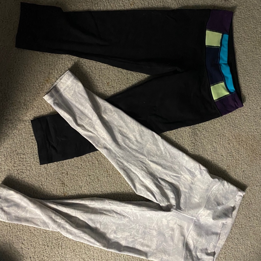 2 lulu leggings 1 lulu headband